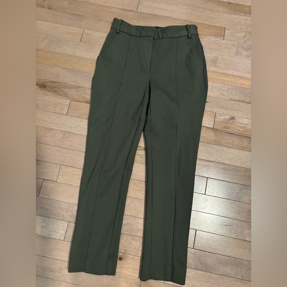 Something Navy High Waisted Suit Pants in Army Green / Olive size 2 - Picture 2 of 6